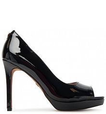 Sandały na szpilce Nine West czarne 