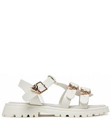 Sandały Patrizia Pepe białe dziecięce 