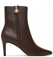 Botki na szpilce Coccinelle brązowe 