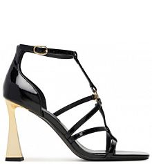 Sandały na słupku KARL LAGERFELD czarne 