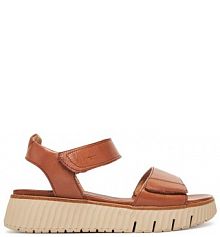 Sandały na koturnie Tamaris brązowe 