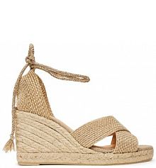 Espadryle Castañer beżowe damskie 