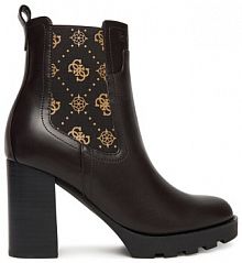 Botki na słupku Guess czarne 