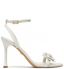 Sandały na szpilce Aldo białe 
