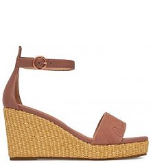 Sandały na koturnie Pepe Jeans różowe 