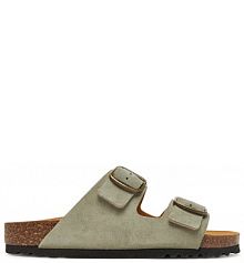 Klapki Scholl zielone damskie 