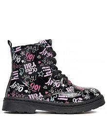 Trzewiki DeeZee czarne dziecięce 