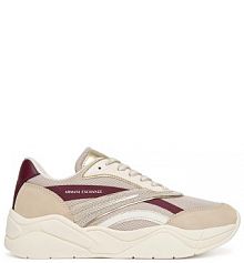 Sneakersy Armani Exchange beżowe damskie 