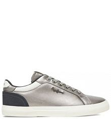 Sneakersy Pepe Jeans srebrne damskie 