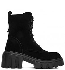 Botki na słupku Badura czarne 