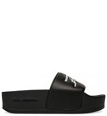 Klapki KARL LAGERFELD czarne damskie 