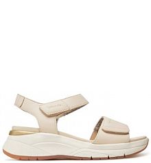 Sandały na koturnie Tamaris beżowe 