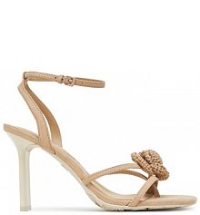 Sandały na szpilce Aldo beżowe 