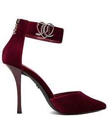 Szpilki Juicy Couture bordowy 