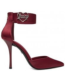 Szpilki Juicy Couture bordowy 