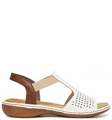 Sandały Rieker białe damskie 