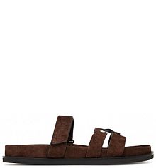 Klapki Tory Burch brązowe damskie 