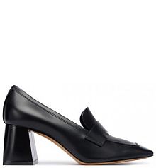 Półbuty na obcasie Max Mara czarne damskie 