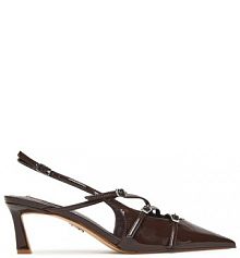 Sandały na szpilce Steve Madden brązowe 