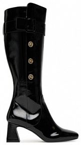 Kozaki na obcasie KARL LAGERFELD czarne 