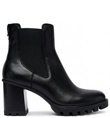 Botki na słupku Tamaris czarne 