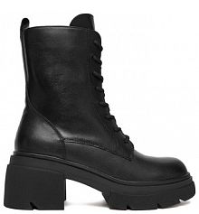 Botki na słupku Badura czarne 