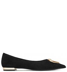 Baleriny Eva Minge czarne damskie 