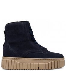 Botki Tamaris granatowe damskie 