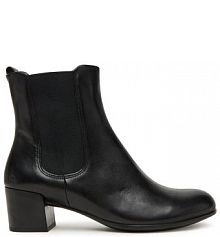 Botki na słupku ECCO czarne