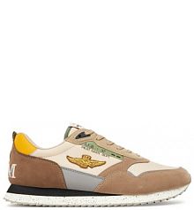 Sneakersy Aeronautica Militare szare męskie 