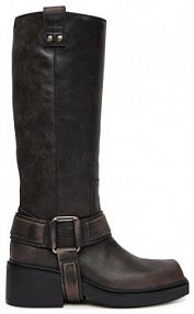 Kozaki na obcasie Vic Matié szare 