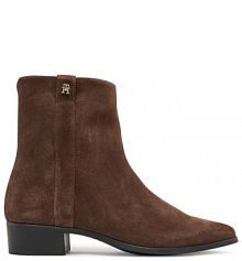 Botki Tommy Hilfiger brązowe damskie 