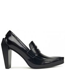 Półbuty na obcasie United Nude czarne damskie 