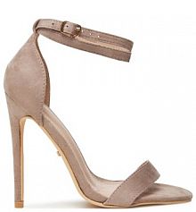 Sandały na szpilce DeeZee beżowe 