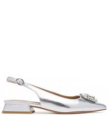 Sandały Alma En Pena srebrne damskie 