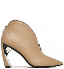 Botki na słupku United Nude beżowe