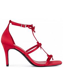 Sandały na szpilce JENNY czerwone
