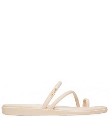 Japonki Crocs beżowe damskie