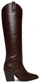 Kozaki na obcasie Bronx brązowe 