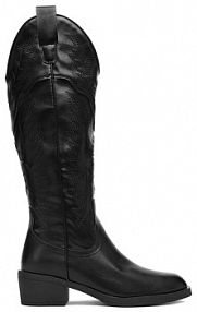 Kozaki na obcasie JENNY czarne 