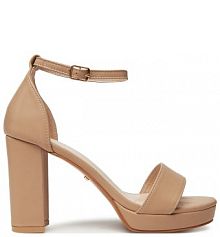 Sandały na słupku DeeZee beżowe