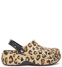 Klapki Crocs beżowe damskie 