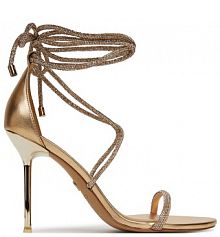 Sandały na szpilce Aldo złote