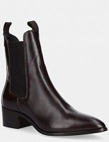 Botki na słupku Gant  brązowe 31551094