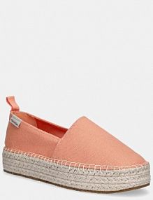 Espadryle Calvin Klein Jeans  pomarańczowe damskie YW0YW01871