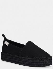 Espadryle Calvin Klein Jeans  czarne damskie YW0YW01871