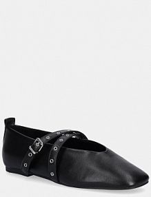 Baleriny Tommy Jeans  czarne damskie EN0EN02868