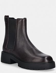 Sztyblety Calvin Klein  bordowy damskie YW0YW02072