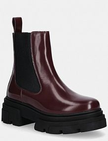 Sztyblety Tommy Hilfiger  bordowy damskie FW0FW09042