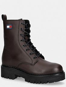 Workery Tommy Jeans  brązowe damskie EN0EN02907